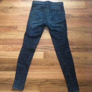 Rag and Bone Skinny Moto Jeans size 25